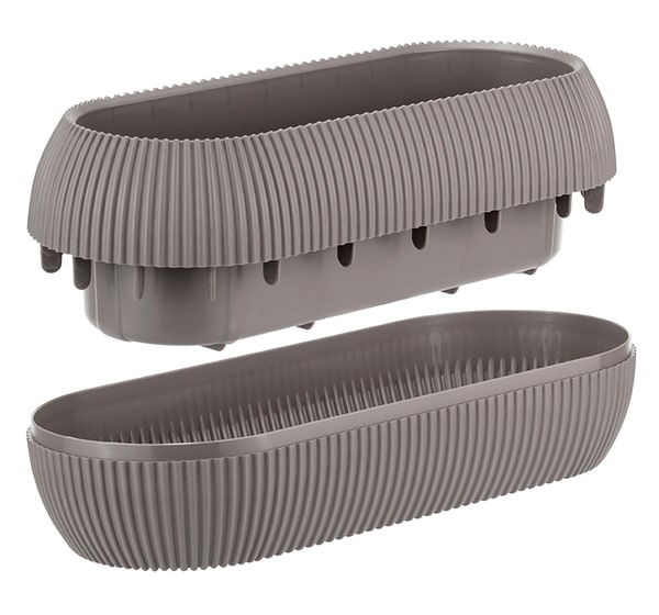 Кашпо ПИКАНТО 1,3л французский серый М3210