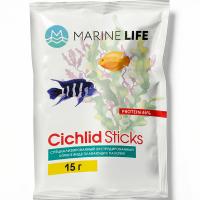 Рыбы пакет Marine Life Cichlid Sticks 15г/40шт ЧЗ