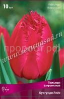 Тюльпан Бахромчатый Бургунди Лейс (пурпурно-красный, 10шт, 11-12) 520928 Тюльпан Бахромчатый Бургунди Лейс (пурпурно-красный, 10шт, 11-12) 520928