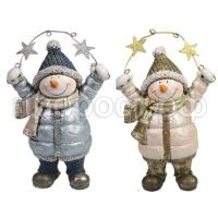 снеговик и звезды