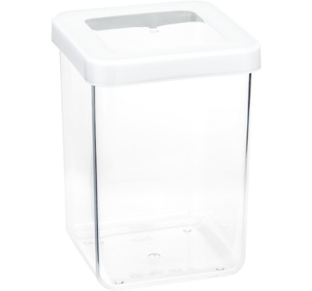 Емкость д/сыпуч. прод. 1л СТЕП белый М1292 /12шт/М-пласт 