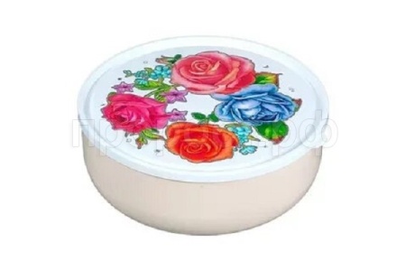 Салатник 2,2л Фантазия с крышкой персиковый /12006/Арз