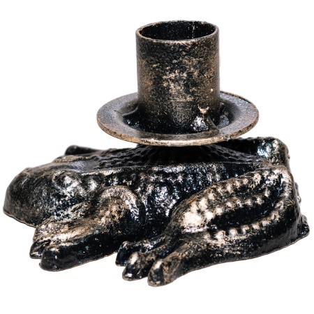 ДЕКОР Подсвечник Лягушка антик золото РЗДИ/1шт