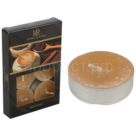 Свечи чайные ароматические Капучино (6 шт) 007911