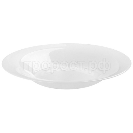 Тарелка суповая Classica 24см опал.стекло белая 110683 /6шт/Mallony