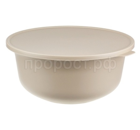 Миска ТЭСТИ 4,3л с крышкой латте М1364 /12шт/М-пласт