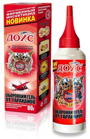 Гель инс.Оборонхим-гель ДОХС тараканы 80г флакон в коробке 40шт