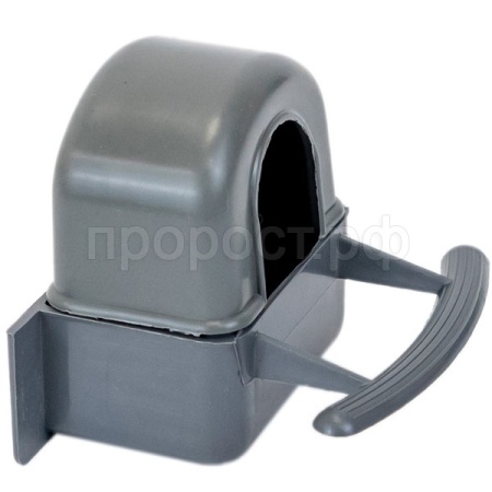 Кормушка д/птиц меж прутиков 50мл малая закрытая серая/5068