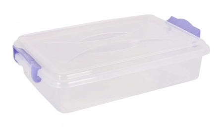 Контейнер д/хранения 4,5л прямоуг. с ручками плоский М574 /10шт/Альтерн