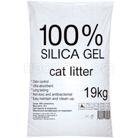 Наполнитель Барсик Silica Gel силикагелевый 19кг