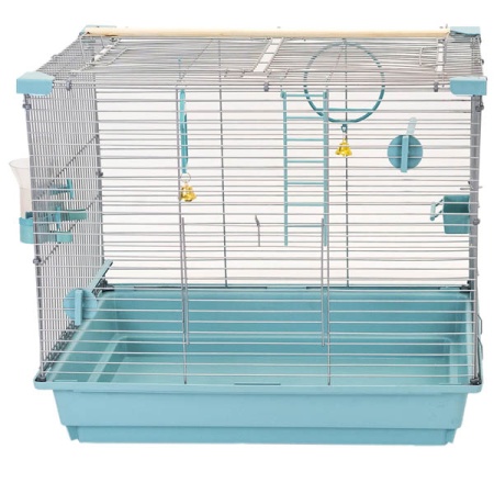 Клетка д/птиц ЛОРА-1 ECO 58*40*48см (укомплект) 1 секция бирюзовая/4610/Дарэлл