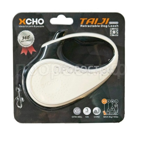 Рулетка автоматическая 3м на 8кг черно-белая шнур/Х3136/ЗР