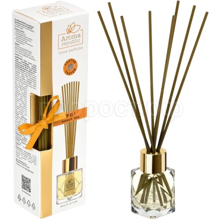 Диффузор д/дома с палочками 30мл Aroma Republic №30 Янтарное море 93807 /12шт /Профит 