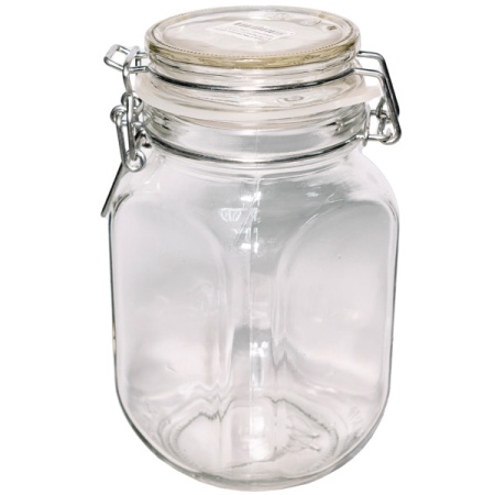 Банка стеклянная 950мл БУГЕЛЬНЫЙ ЗАМОК с крышкой /120шт/ОП